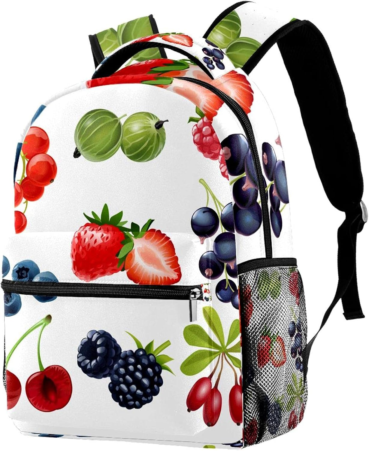 Icons Juicy Ripe Berries Backpack Students Shoulder Bags Travel Bag College School Tote Backpacks image number 5
