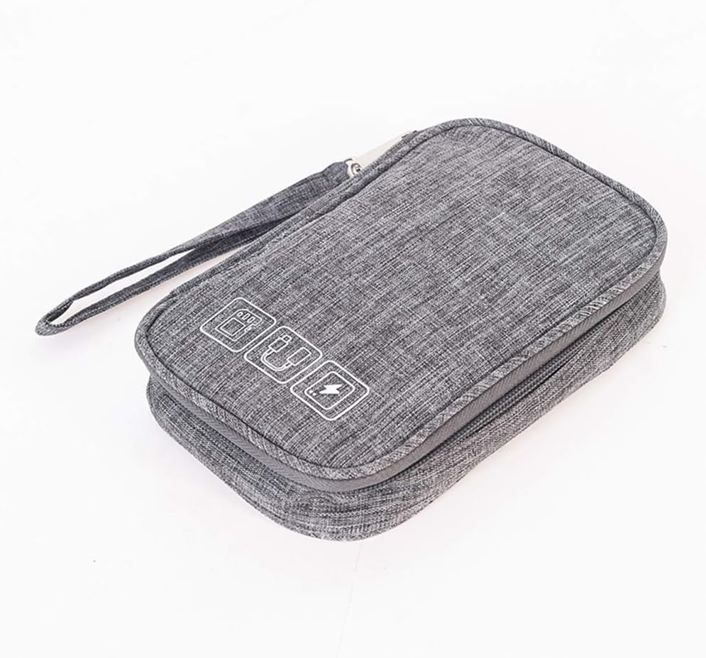 Portable Travel Electronics Accessories Storage Bag Universal Gadget Organizer Pouch for Passport,Usb Cable,Charger,Power Bank,Earphones,Sd Card and Hard Drive Etc image number 4