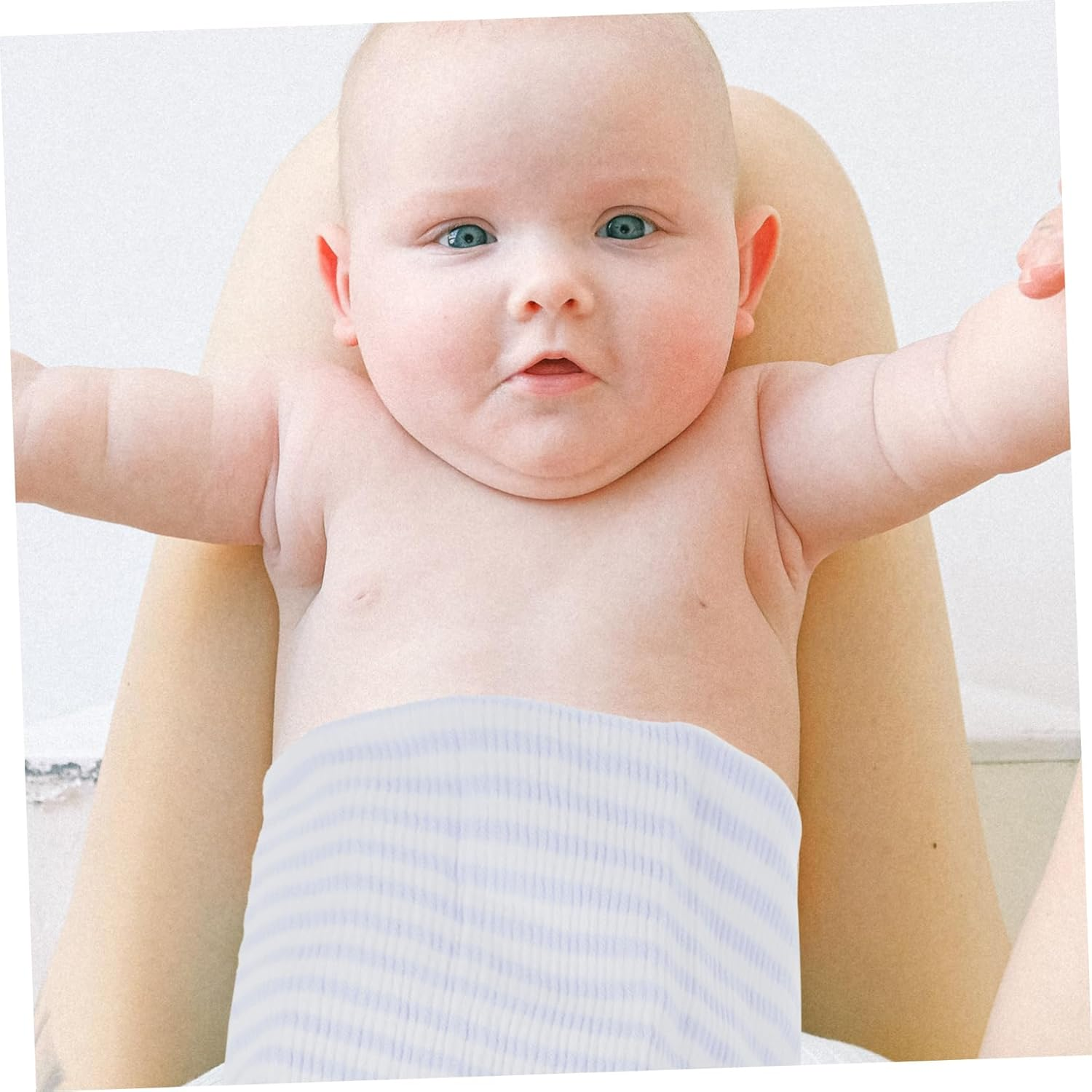 Stripe Belly Band for Newborns Soft Warm Abdomen Support for Breathable Comfortable Supplies for Night Use Air Conditioned Rooms image number 2