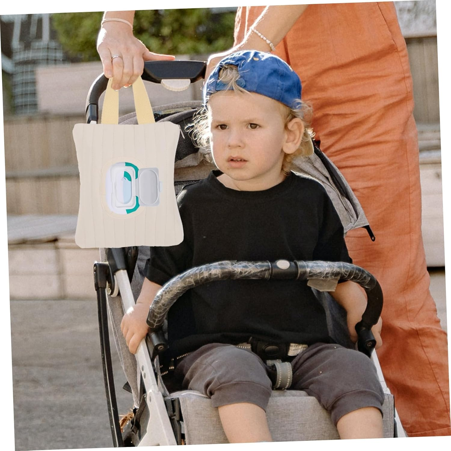 Wet Wipes Container Portable Tissue Pouch for Car Reusable Wipe Pouch Case image number 3