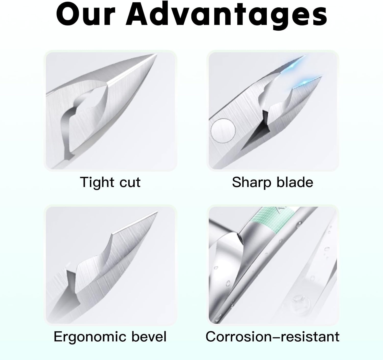 Professional Cuticle Trimmer Kit, Super Sharp Stainless Steel Dead Skin Clipper with 5Mm Jaw for Precise Nail Care, Ergonomic Design Manicure Pedicure Tool for Home Salon Use, Ideal for Men and Women image number 3