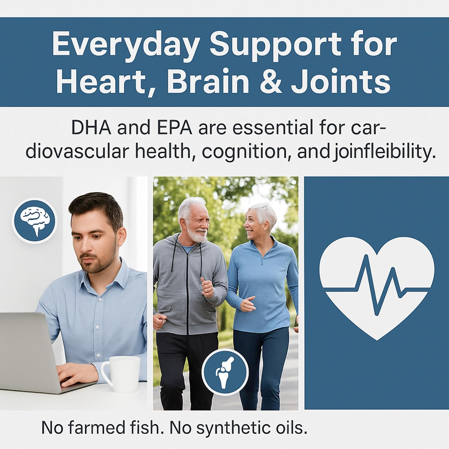 Omega-3 Fish Oil 3000 Mg &ndash; High Strength DHA & EPA &ndash; Wild-Caught & Purified Formula &ndash; 150 Softgels &ndash; Non-Gmo, Gluten-Free image number 2