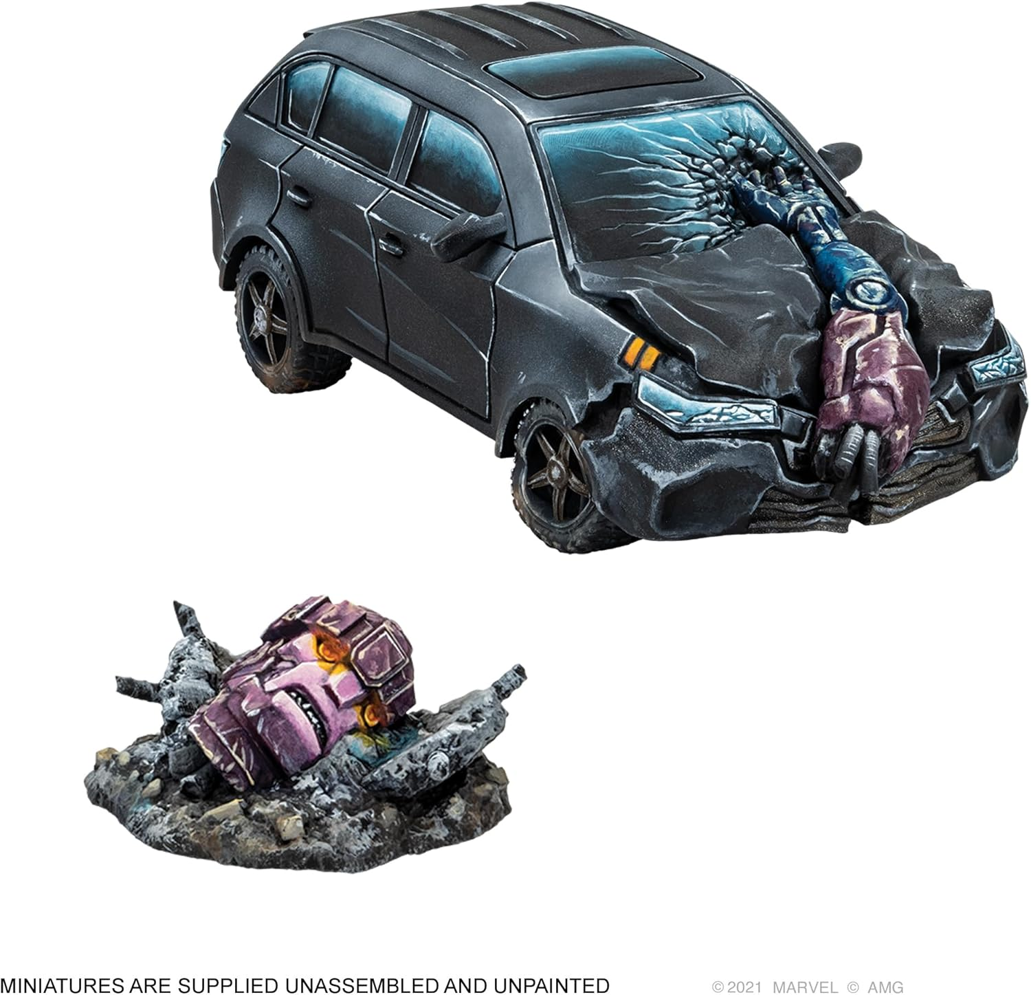 Asmodee North America Marvel Crisis Protocol Crashed Sentinel Terrain Pack Miniatures Game image number 2