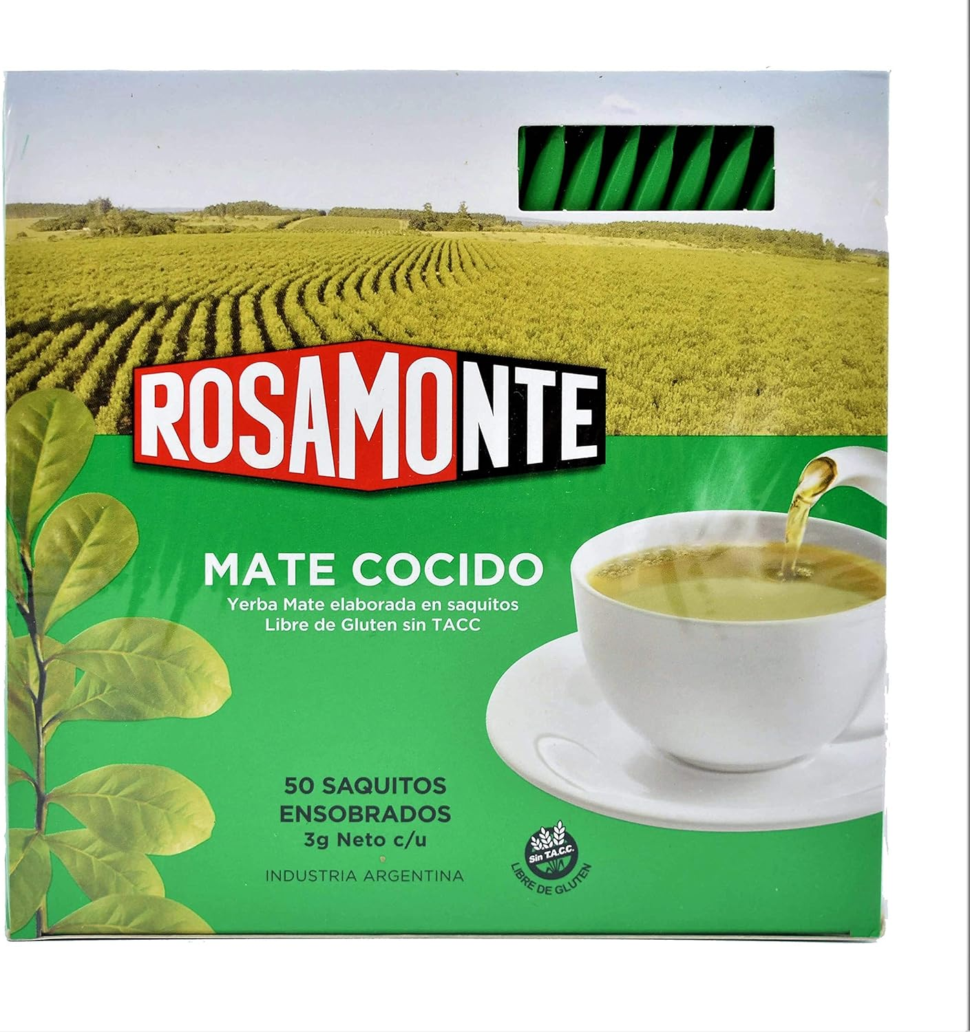 Rosamonte Yerba Mate Tea Natural Flavour 50 Teabags image number 2