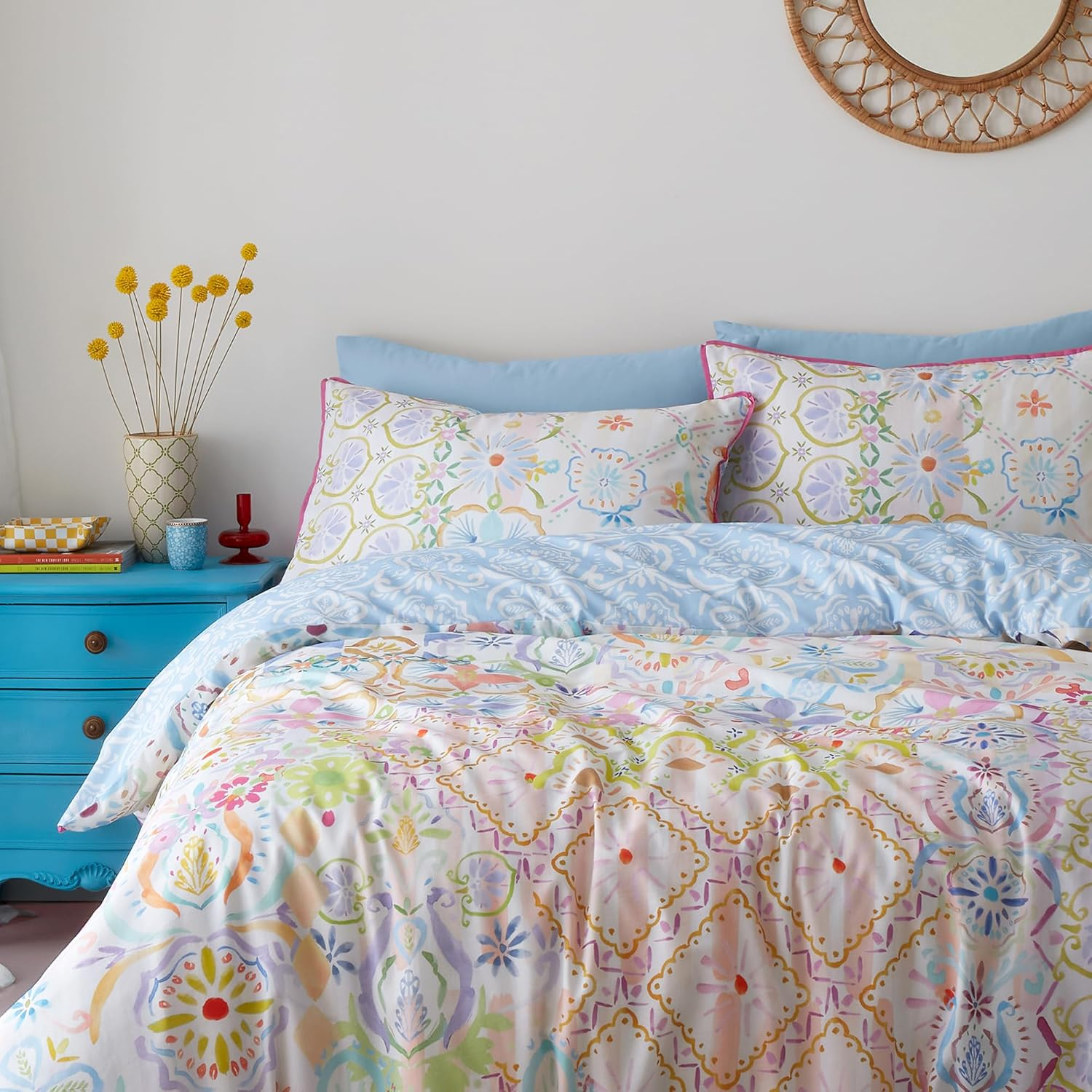 Appletree Style - Casablanca - 100% Cotton Duvet Cover Set - King Bed Size in Multi image number 5