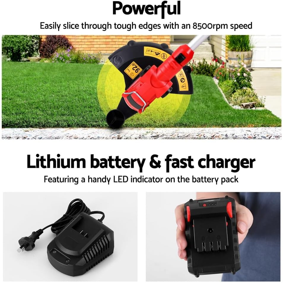 Giantz 20V Cordless String Trimmer Weed Wacker, Electric Weed Eater Grass Cutter Snipper for Lawn and Garden Edger image number 6