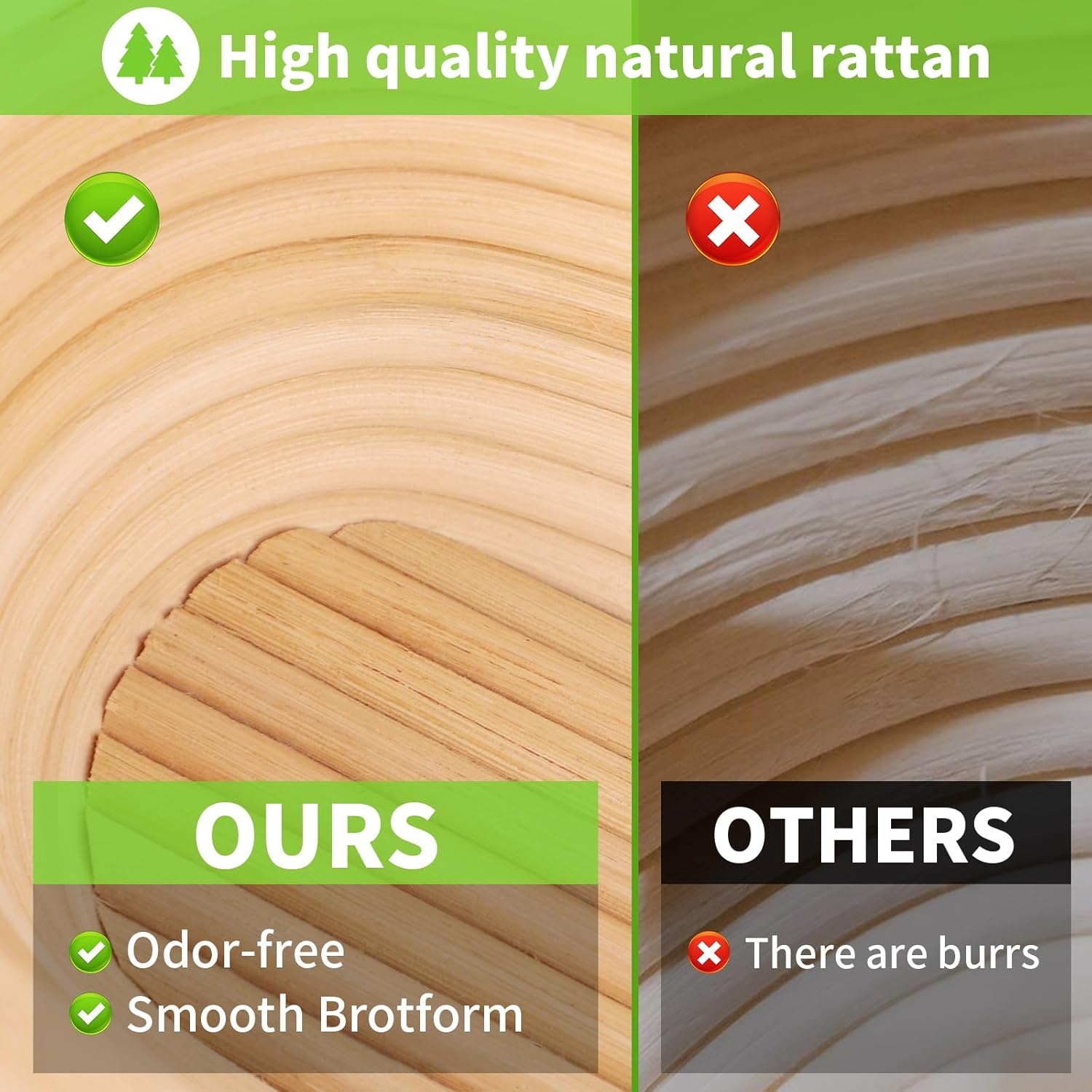 Banneton Bread Proofing Basket Set of 2, 25Cm&times;15Cm Oval Shaped Baking Supplies, Sourdough Banneton Basket with Liner for Artisan Bread Making for Professionals & Home Bakers image number 6