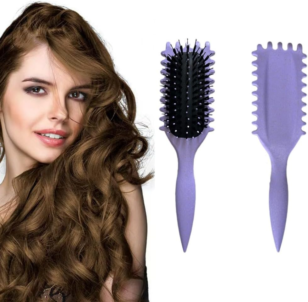 Norhogo Curl Definition Brush, Multifunction Curling Brush, Curl Head Brush for Combing, Reduce Pull And