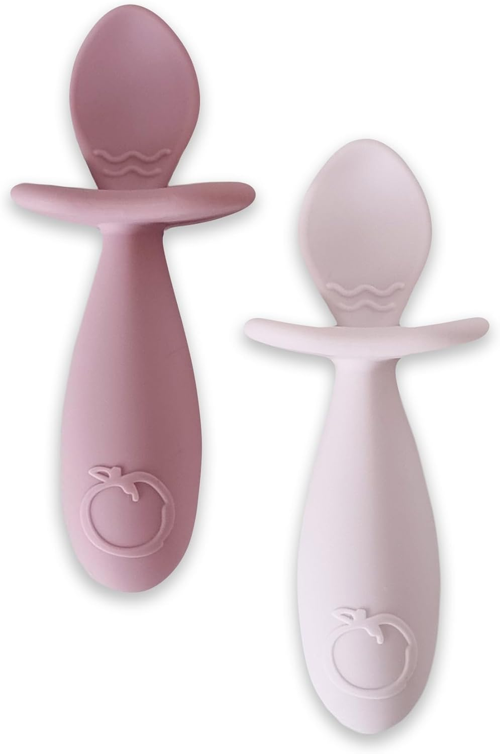 Plum Silicone 2 Pack Easy Grip Spoon Set Berry/Rose image number 3