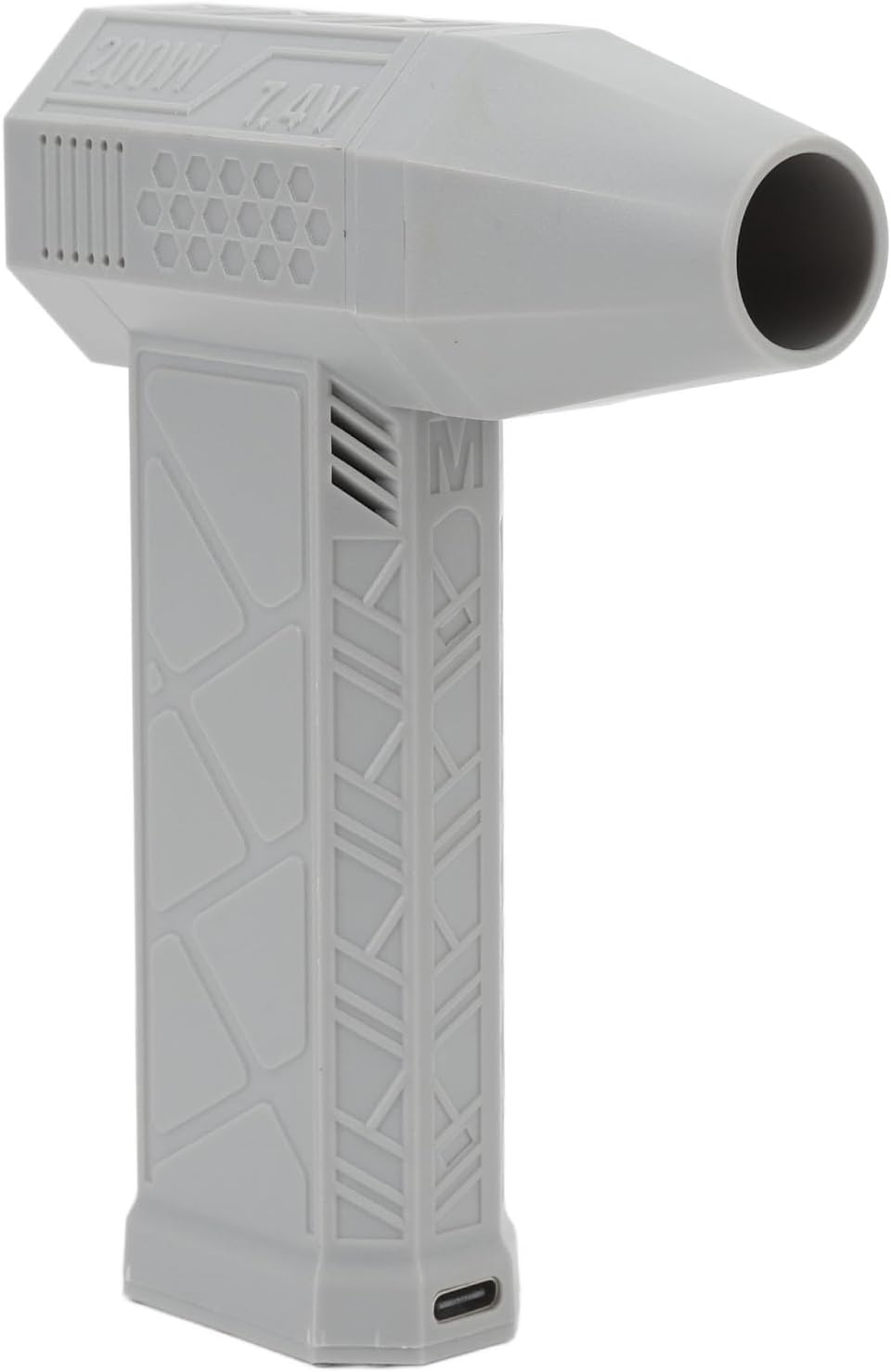 Jet Dry Mini Blower, 130000 RPM Turbo Jet Blower, Portable Car Dryer Air Blower Turbo Fan, Type C Fast Charging Electric Air Duster for Computer, Keyboard, Lens (Gray) image number 1