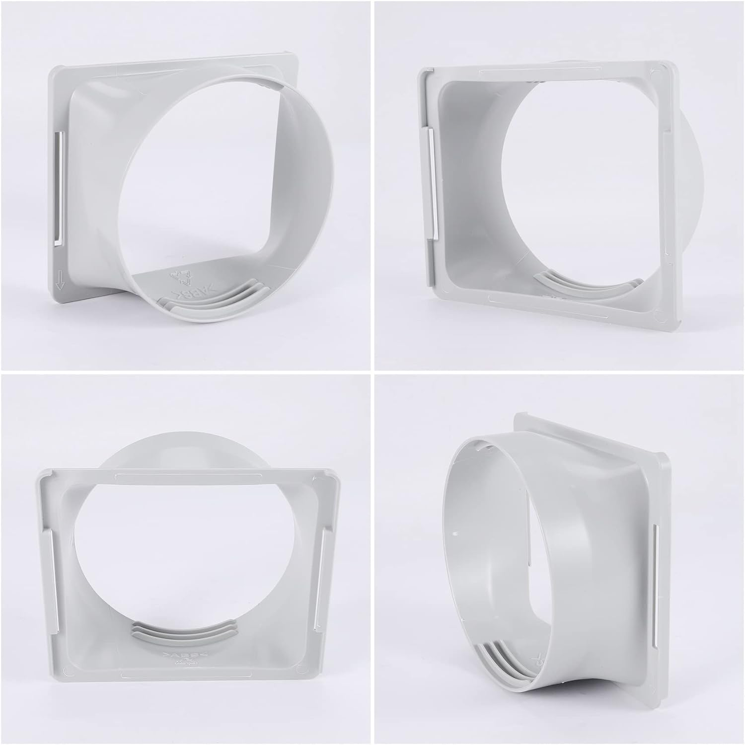 Ceahoify Portable Air Conditioner Exhaust Hose Coupler Window Adapter A/C Unit Tube Connector Parts & Accessories Square to Round