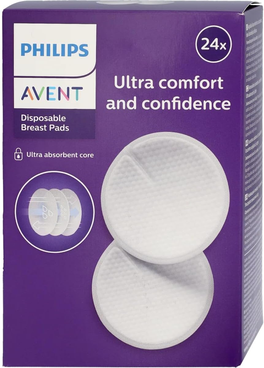 Philips Avent Disposable Breast Pads - Ultra Thin Honeycomb Textured Absorbent Breast Pads - 60-Pack - SCF254/61 image number 2