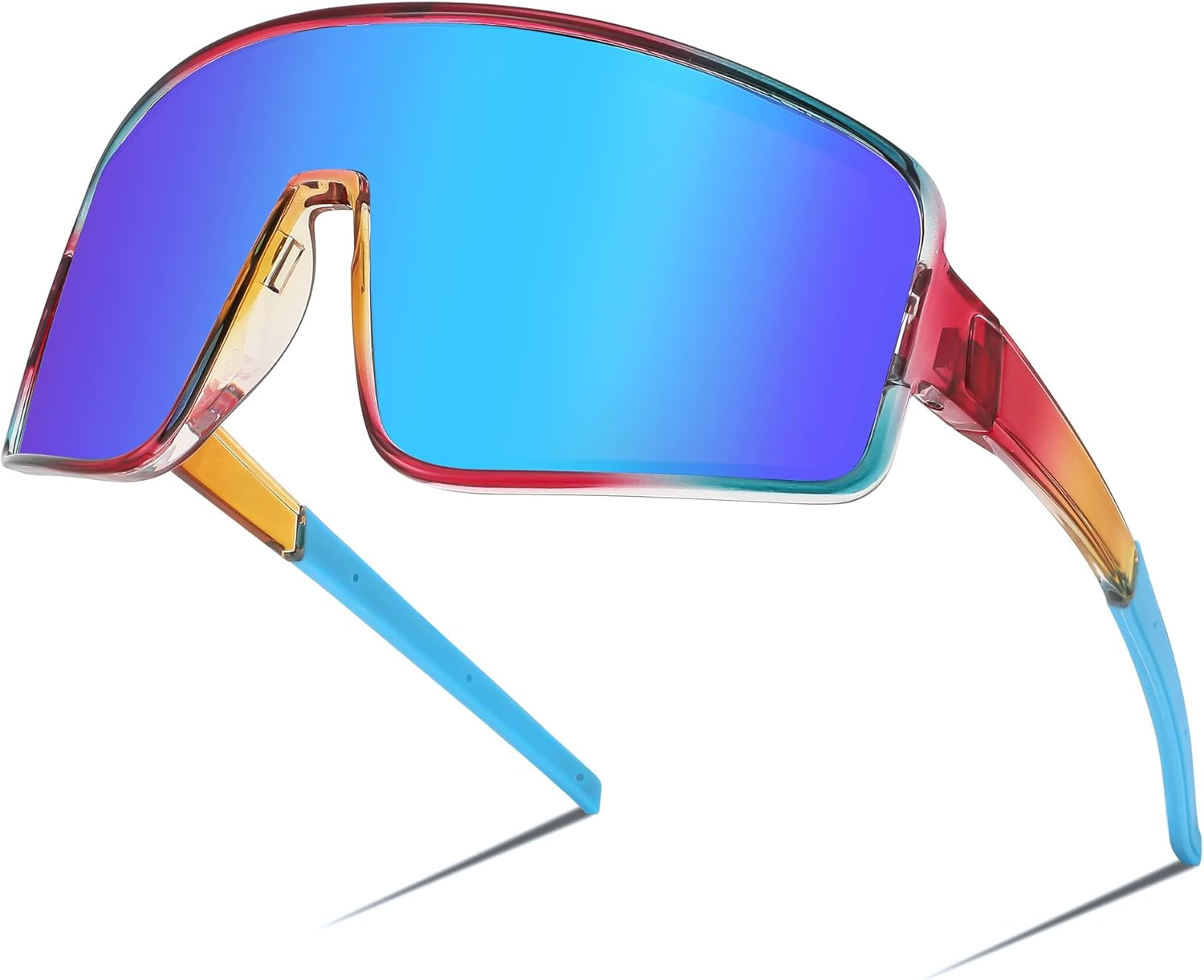 FEISEDY Sports Sunglasses Polarized Oversized Shield for Women Men Youth Baseball Cycling Running Outdoor Visor B2988