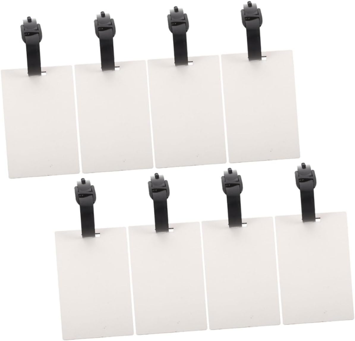 PHENOFICE 8Pcs Thermal Transfer Luggage Tags Blank DIY Sublimation Tags for Suitcase Travel Baggage Labels image number 5