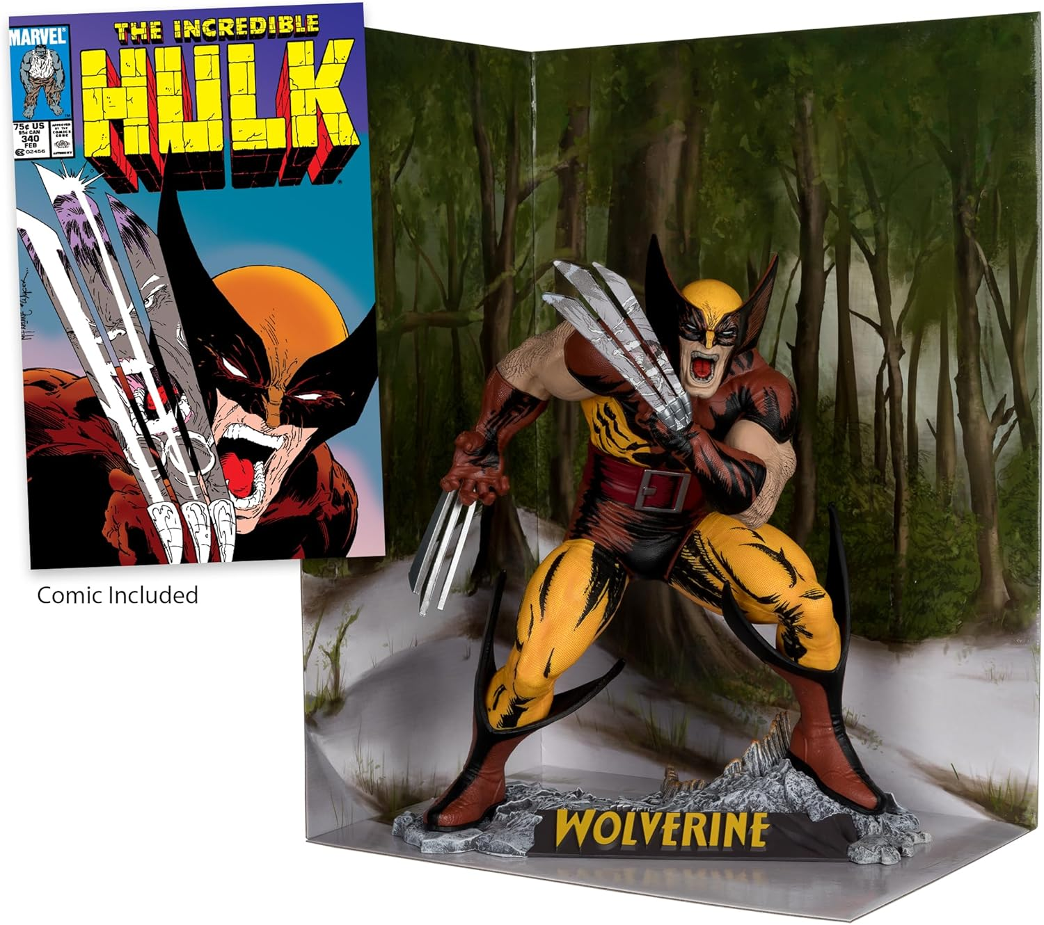 Marvel Collection 1:6Th Wv2 - Wolverine by Todd Mcfarlane (The Incredible Hulk #340) image number 4