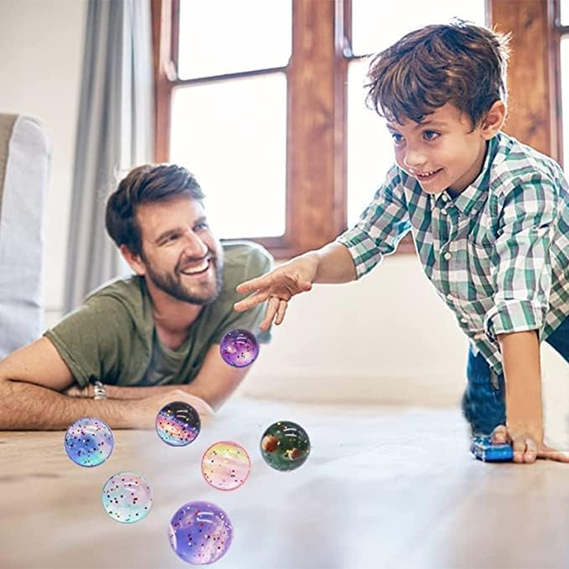 25PCS Space Bouncy Balls, Space Bouncy Balls Bulk 30Mm Space Theme Bouncy Balls for Kids Party Favors, Gift Bag Filling image number 4