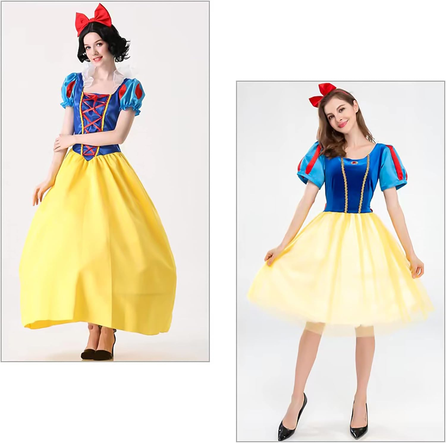 Ivyu Red Bow Headband - Blossom Powerpuff Girls, Snow White, Kiki Large Hair Band for Women, Girls, Halloween - Black Bow image number 3