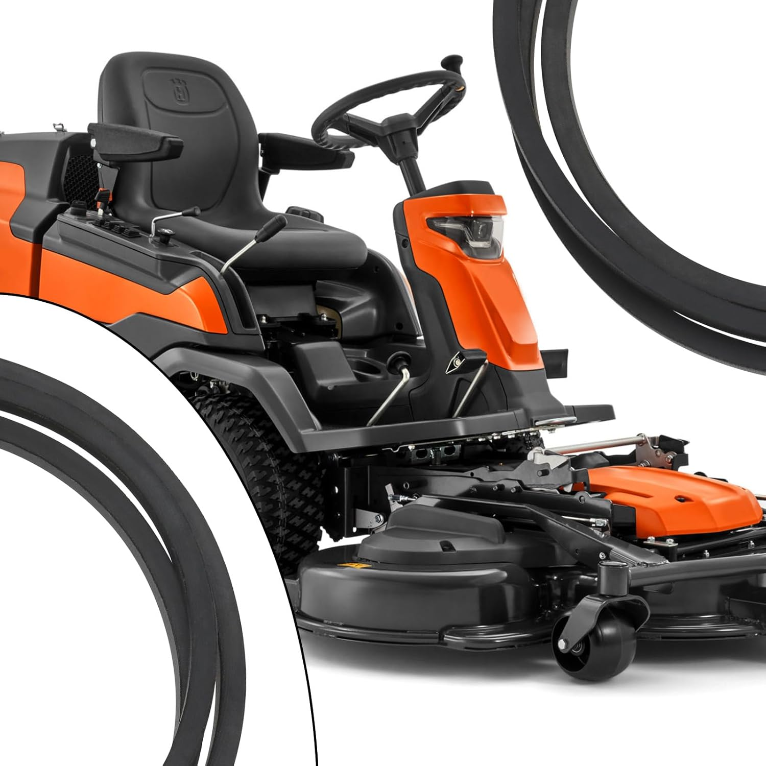 Ecsing 2032Mm Lnside Length Lawn Mower V-Belt 13 Mm Width Centre Pulley Stack to Deck Belt OE 535411901/531006096/594978001 Compatible with Husqvarna Rider 155 AWD/15V2 image number 1