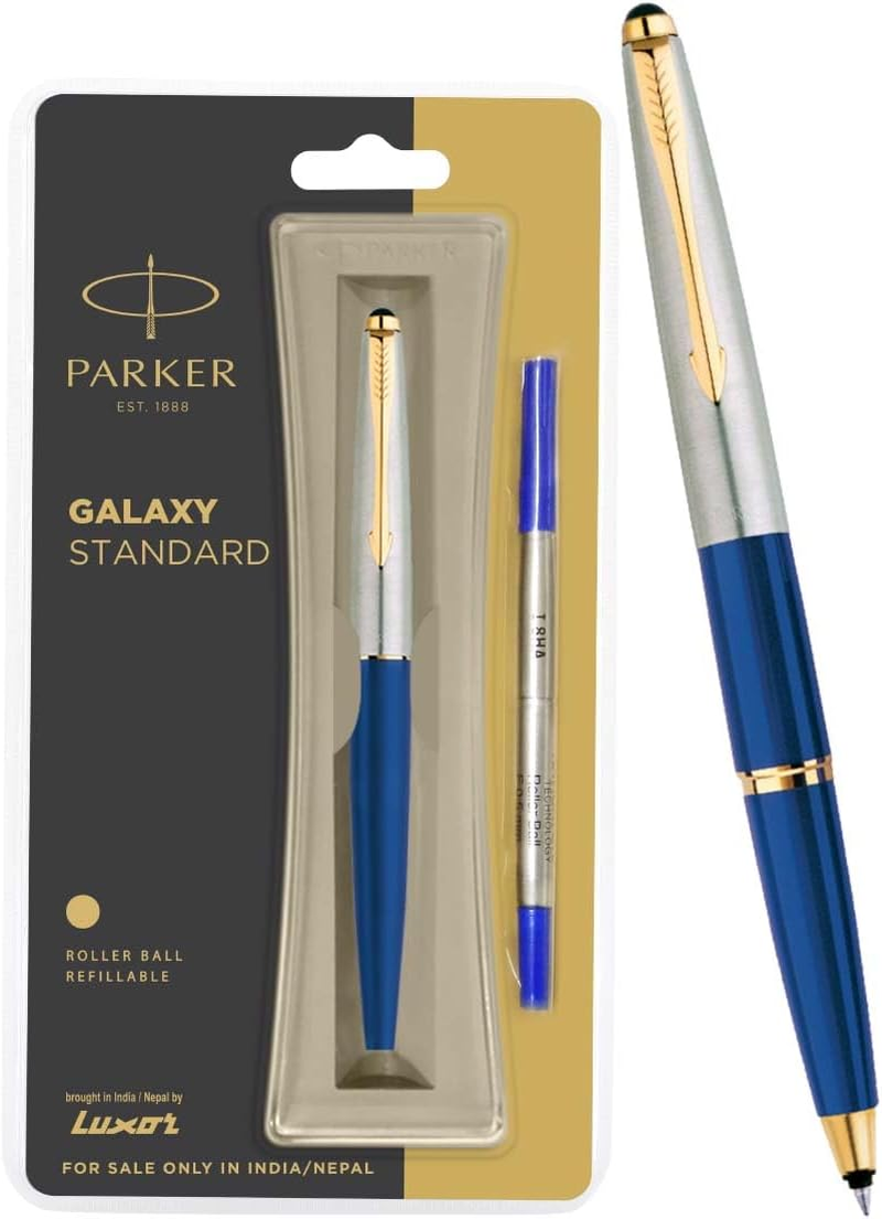 Parker Galaxy Blue Ink Roller Ball Pen, Blue