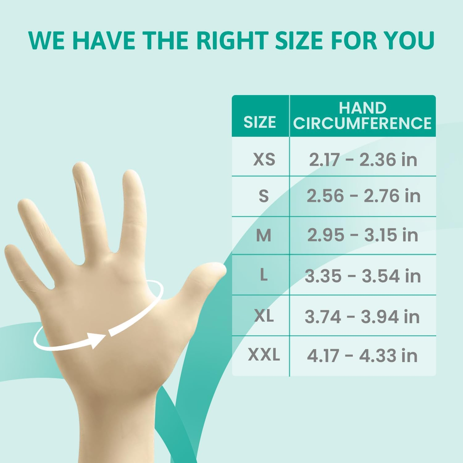 Ansell Touchntuff 69-210, Disposable Gloves with Textured Fingertips, Industrial Safe Latex Gloves, Powder Free Certified Food Gloves, Multipurpose Work Gloves, White Latex Gloves Medium, 100 Gloves