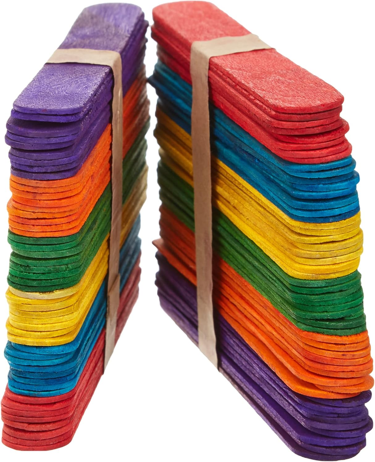 Glorex 6 2200 683 Craft Woods Made of Colourful Varnished Birch Wood, in the Shape of Ice Sticks, Approx. 15 Cm Long with Rounded Ends, Pack of 100, Versatile for Crafts image number 6