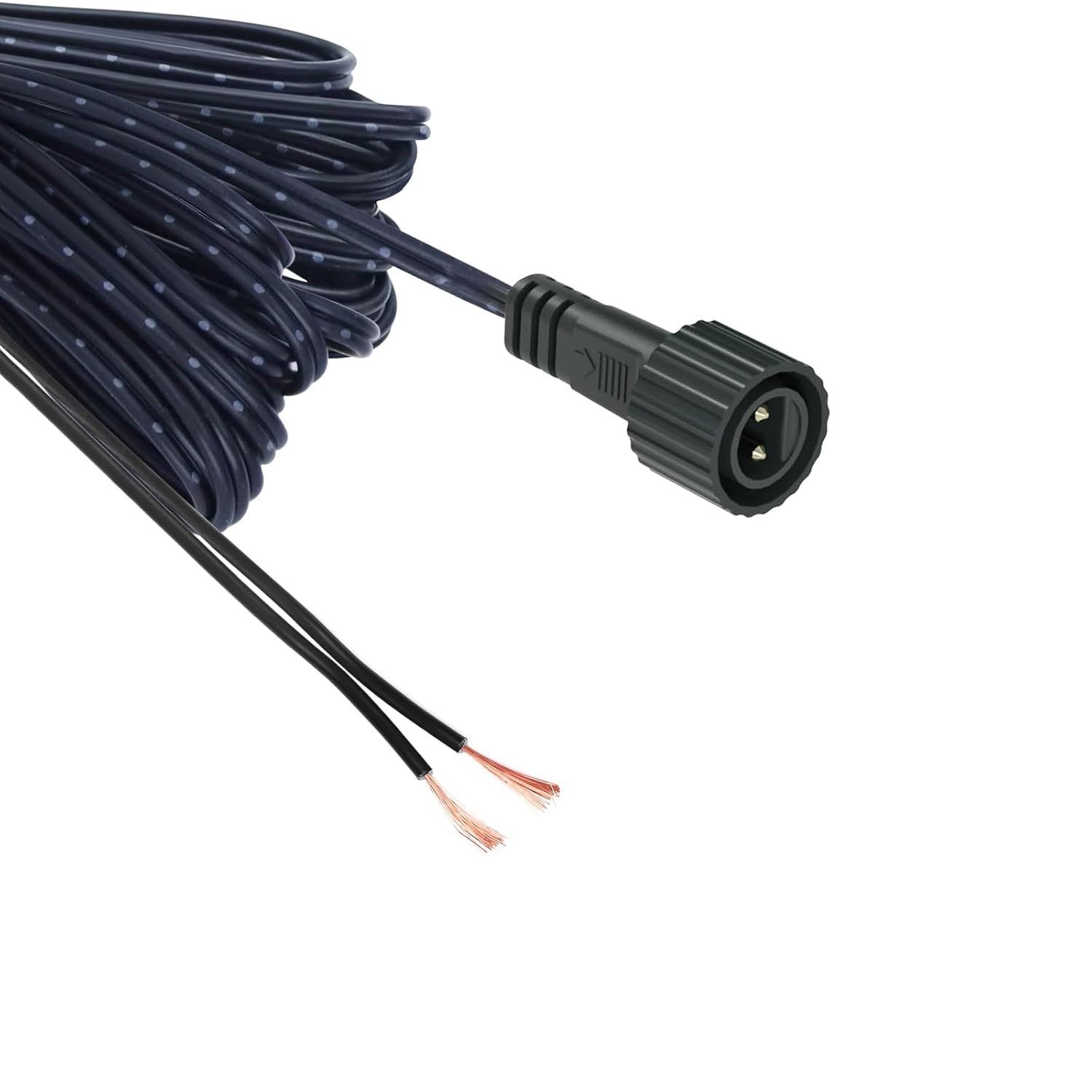 Replacement 3 Meter LED Power Wire Lead for CZJUTAI LED Power Transformers - Waterproof Screw Type DC 2 Pin Connector, Illuminate Your Holidays! (3 Meter)