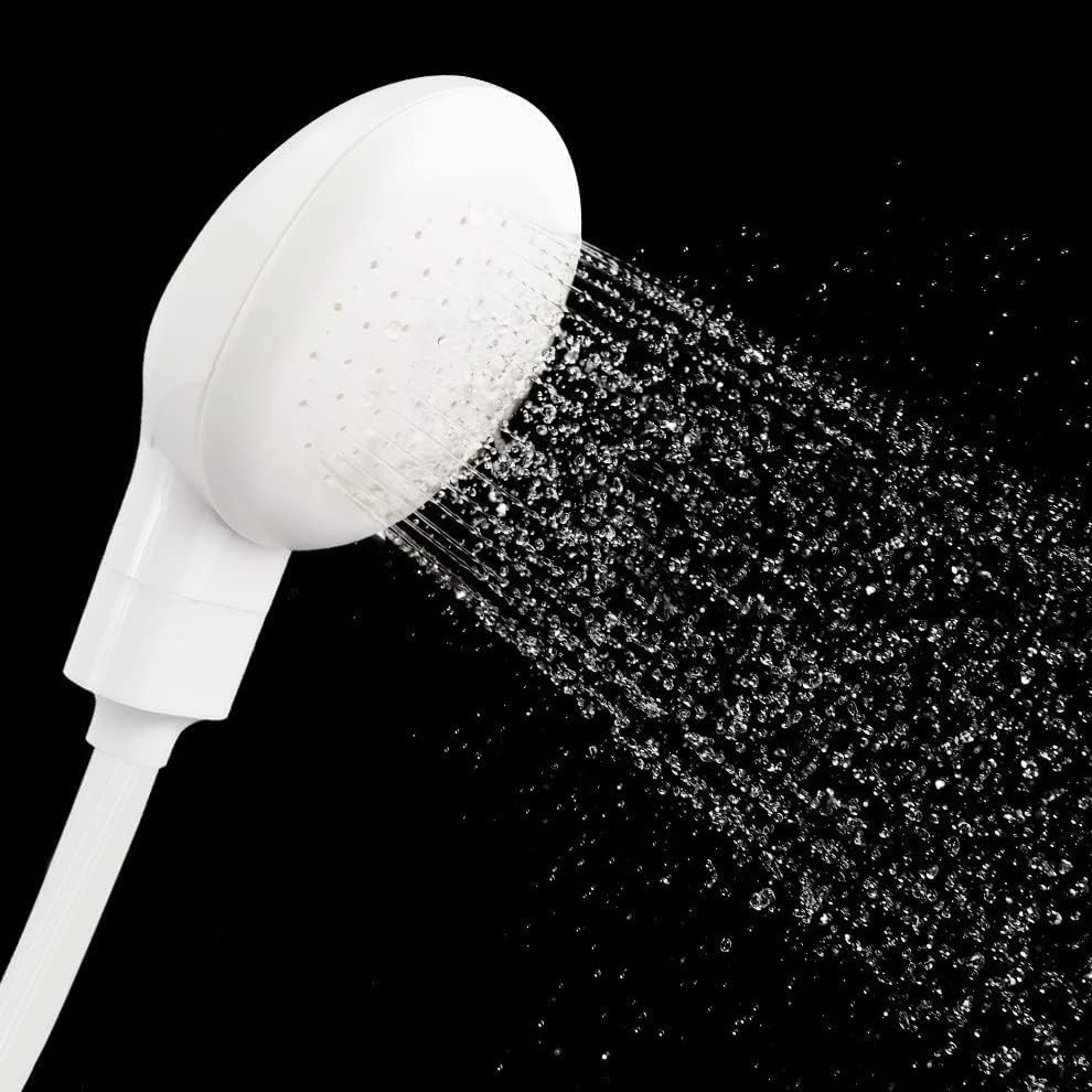 Mumoo Bear Portable Shower Sprayer with 1.3M Flexible Hose - Multi-Purpose Faucet Attachment for Pets, Kids, Plants (White) image number 4