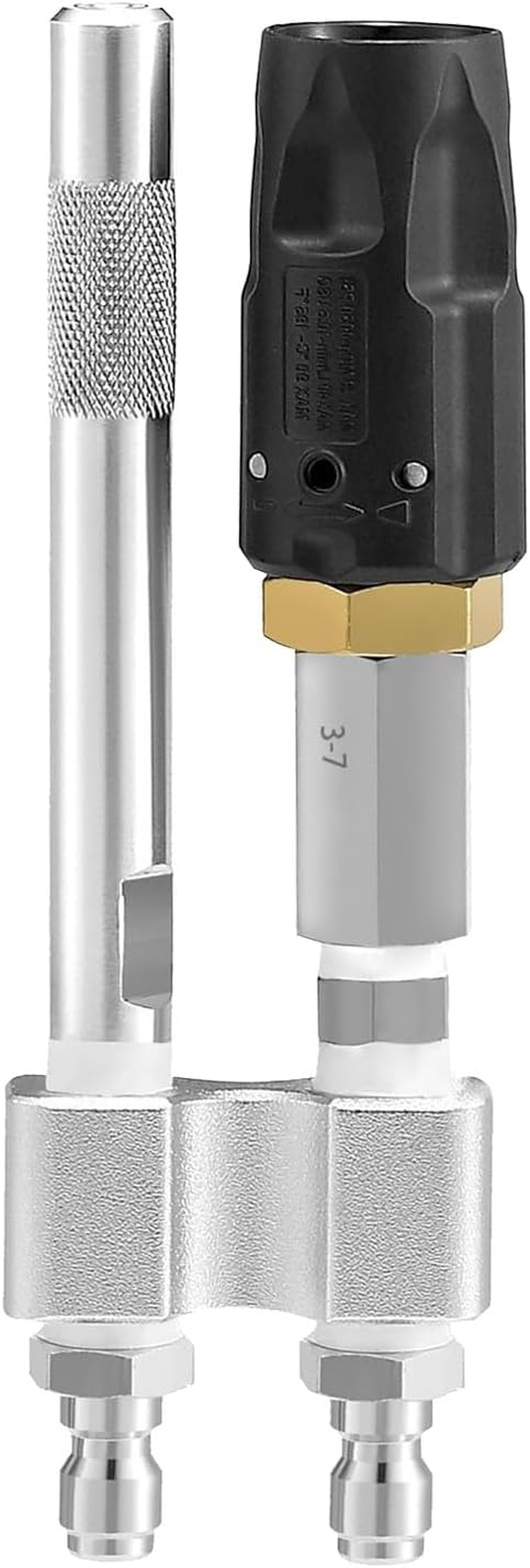 Pressure Washer Long Range Chemical Nozzle for Ladder Saver, Long Range Soap Tip M5 Twist Nozzle for 3-7 GPM, 1000 to 6000Psi, 1/4In Quick Connect