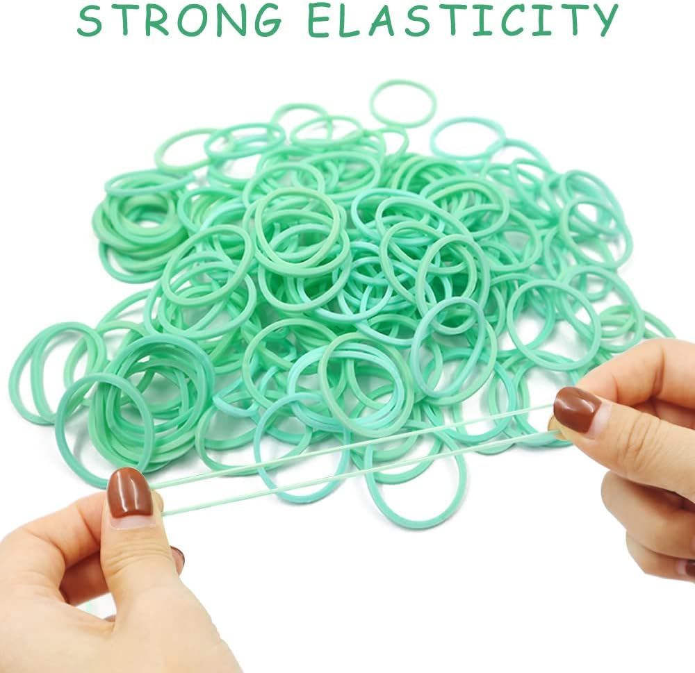 Modixun 300Pcs Colorful Rubber Bands, 1In 2.5Cm Small Rubber Bands, File Bands Stretchable Elastic Bands for School Home Office Stationery Supplies image number 5