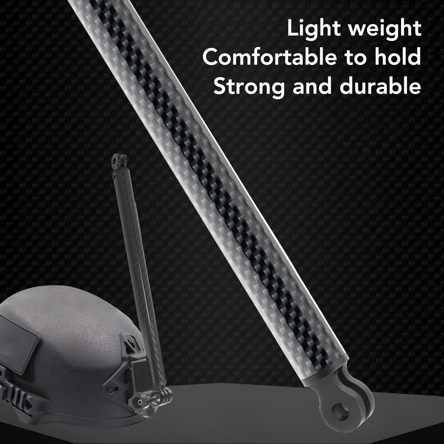 Aluminum Alloy Extension Arm, Carbon Fiber Extension Arm Mount, Action Camera Helmet Extension Stick for Insta360 X3 ONE RS GO 2 ONE X2 ONE R ONE X and More image number 1