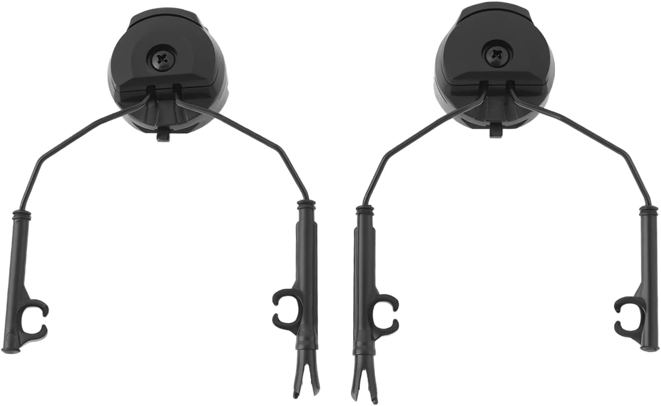 OTOTEC 1Pair Tactical Helmet Rail Adapters Headset Support Helmet Arc Rail Adapter Compatible with Peltor Comtac Headset Support for Connected to Fast/Ach/Mich Series Helmet image number 1