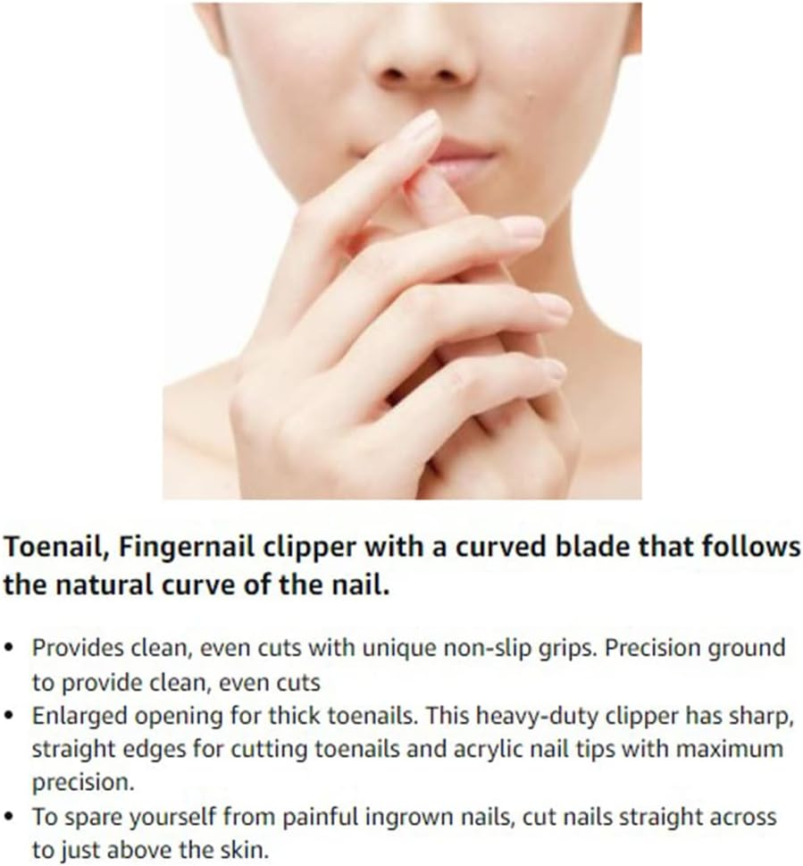 (3 Pack) Sharp Nail Clippers Set with Nail File Toenail Clippers Nail Cutter Clipper Gift Set for Men and Women image number 3