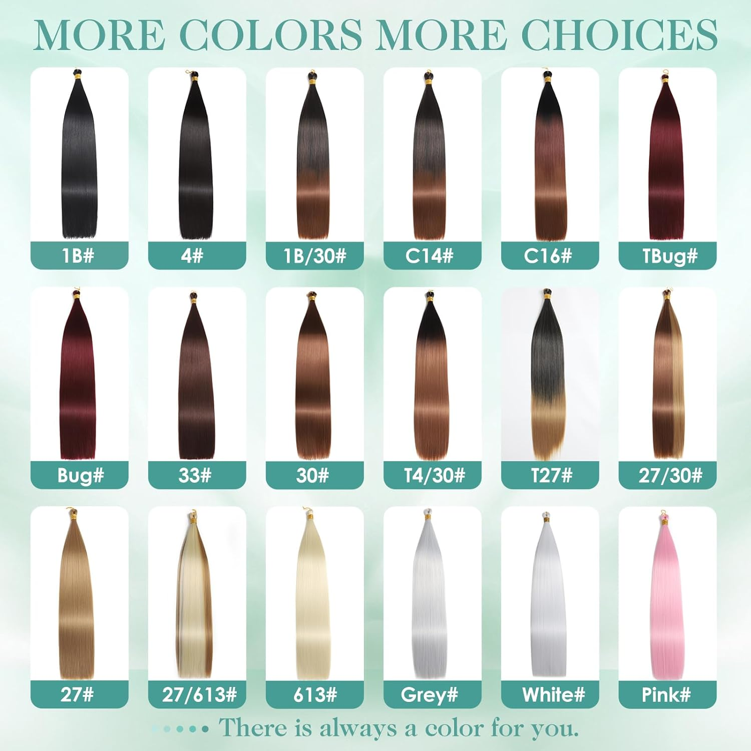 Locescsoc 28 Inch Straight Hair Extensions 150 G 3 Packs Bone Straight Braiding Hair, Soft Synthetic Bundles Crochet Braids Hair Bundles for Braiding (Pink1#, 28 Inch 3 Packs) image number 3