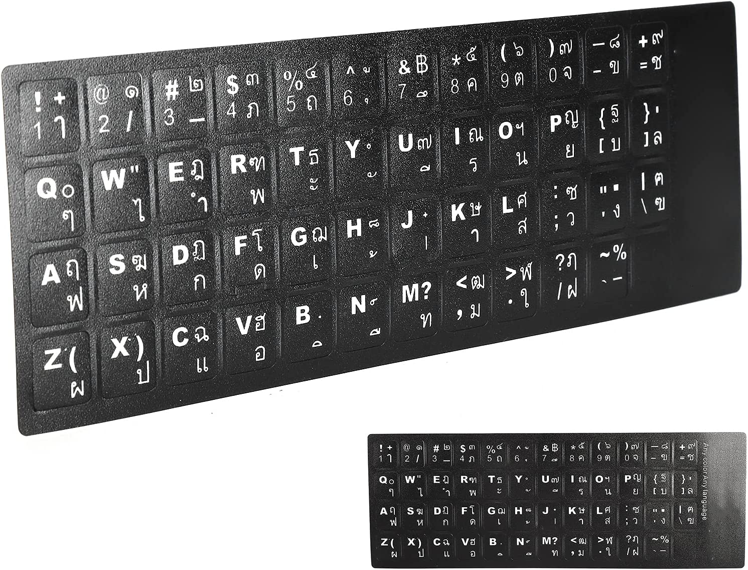 Thai Keyboard Sticker, and Safe and Eco‑Friendly Replacement Keyboard Sticker for 10‑Inch to 17‑Inch Laptop Keyboards image number 4