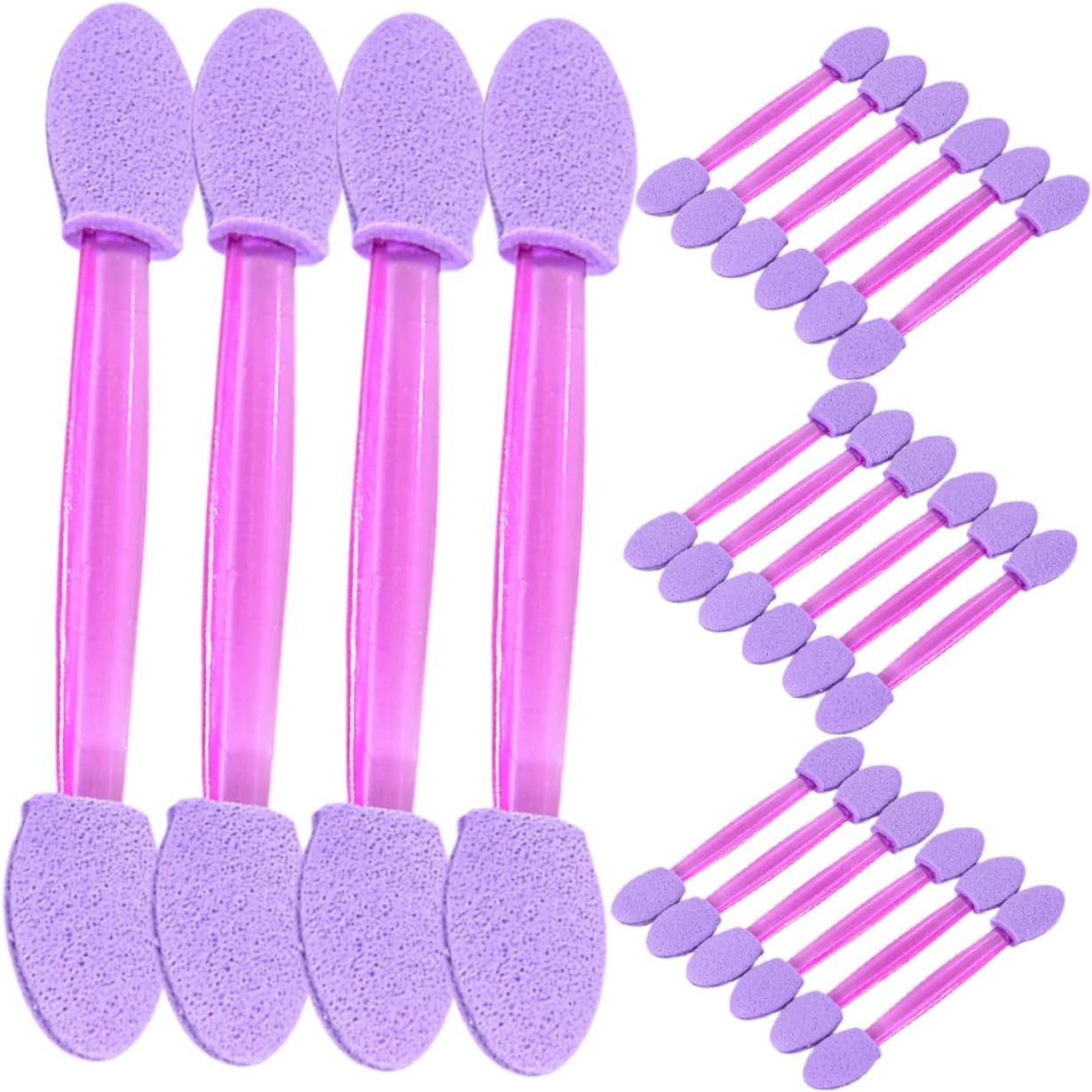 WOONEKY 50Pcs Manicure Sponge Brush Gradient Nail Art Tools Double-Ended Nail Powder Applicator image number 3