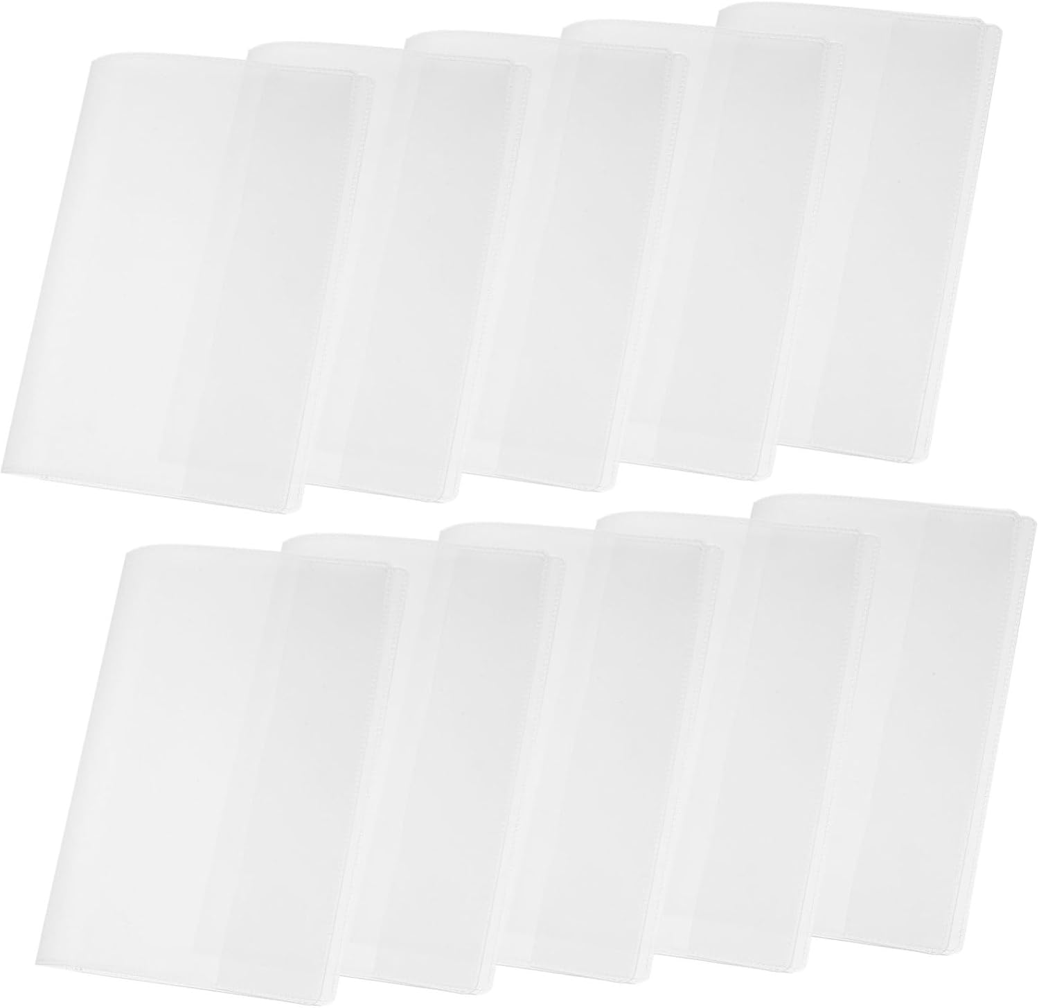 Angoily 15Pcs Travel Document Holder Transparent Frosted Passport Organizer for Cards and Certificates Multifunctional Travel Accessory for Safe and Convenient image number 2