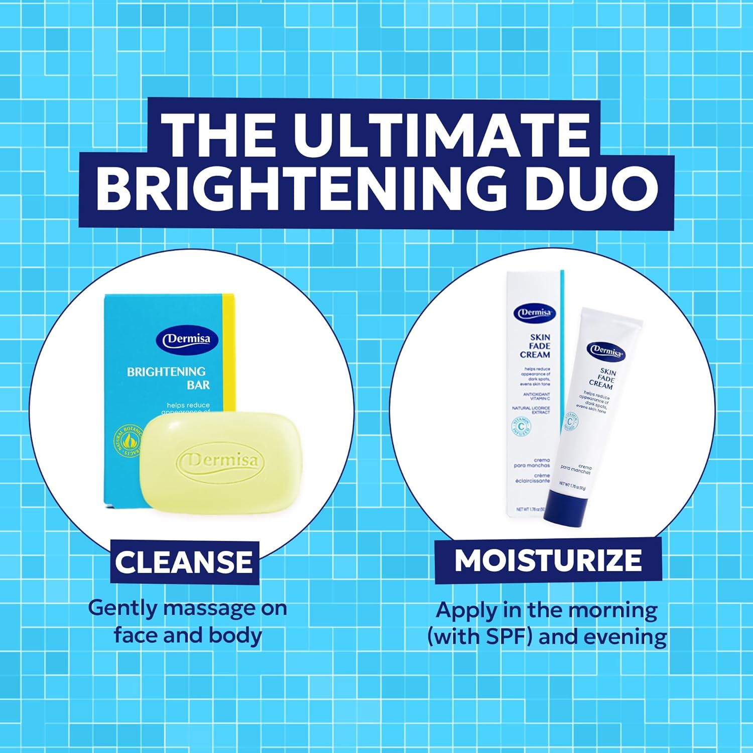 Dermisa Brightening Bar Soap, Natural Botanical Extracts, (3-Pack, Each of 3 Oz) image number 2