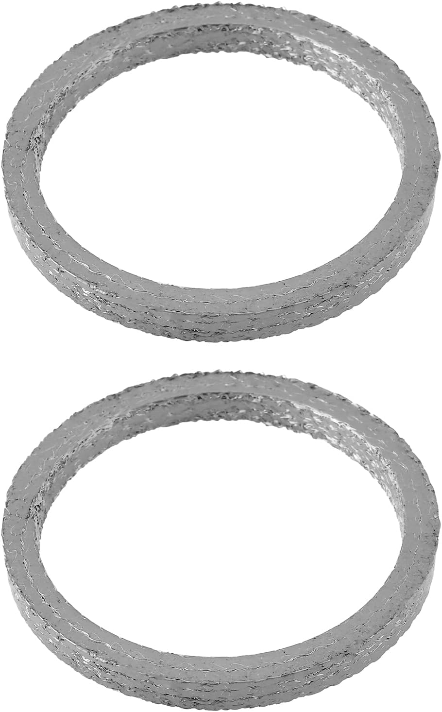 SG Store 1 Pair Motorcycle Exhaust Port Gaskets Thick Tapered Exhaust Gaskets 65324-83A 17048-98 65324-83B 65834-98-X2 Compatible with Ha-Rley Davidson (1984-Up) 50X42X4.5Mm image number 1