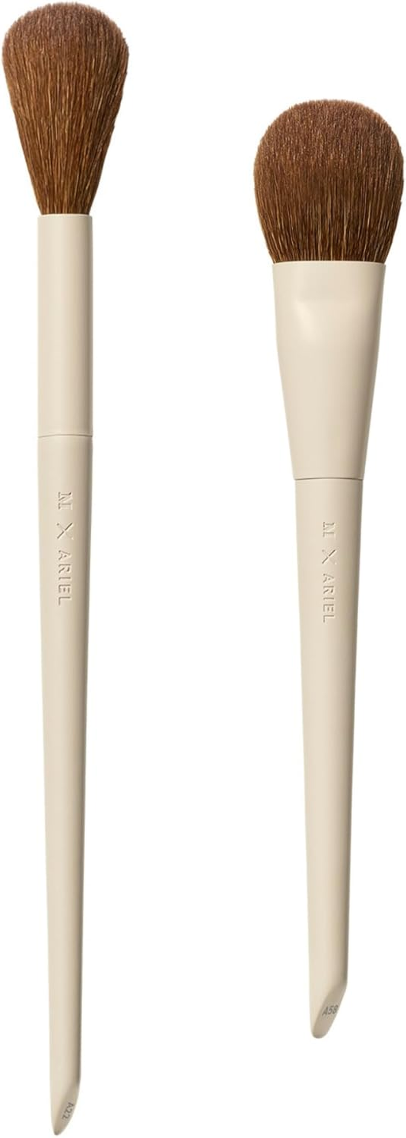Morphe X Ariel Complexion Essentials Duo - A24 Signature Foundation & A19 Dual-Ended Concealer Brushes - Provides Seamless Application & Flawless Blend for Base Perfection (2 Piece Set) image number 5