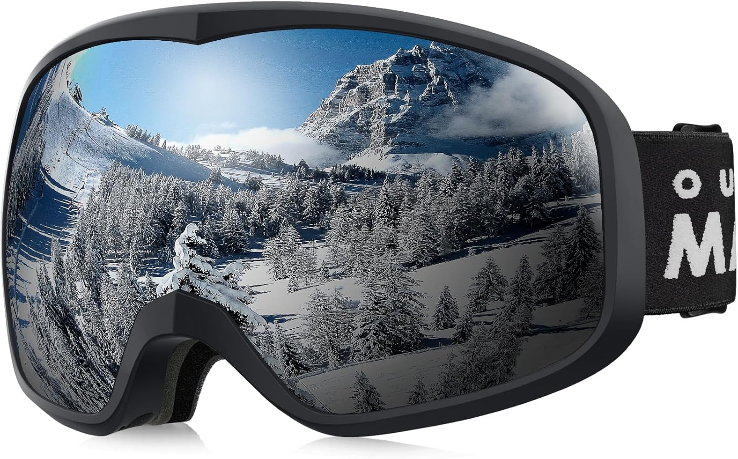 Outdoormaster Owl Ski Goggles OTG, Snow Snowboard Goggles for Men Women Youth, Anti-Fog, 100% UV Protection