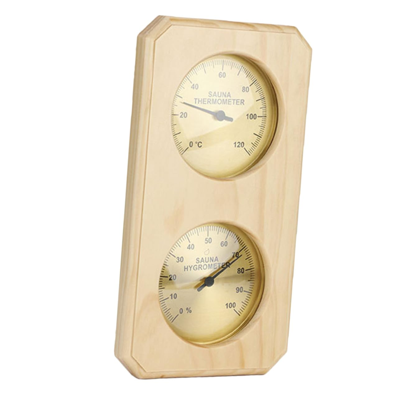 POPETPOP Thermohygrometer for Home Dual-Use Wall Thermometer Accurate Humidity Indoor Temperature Gauge for Sauna image number 1