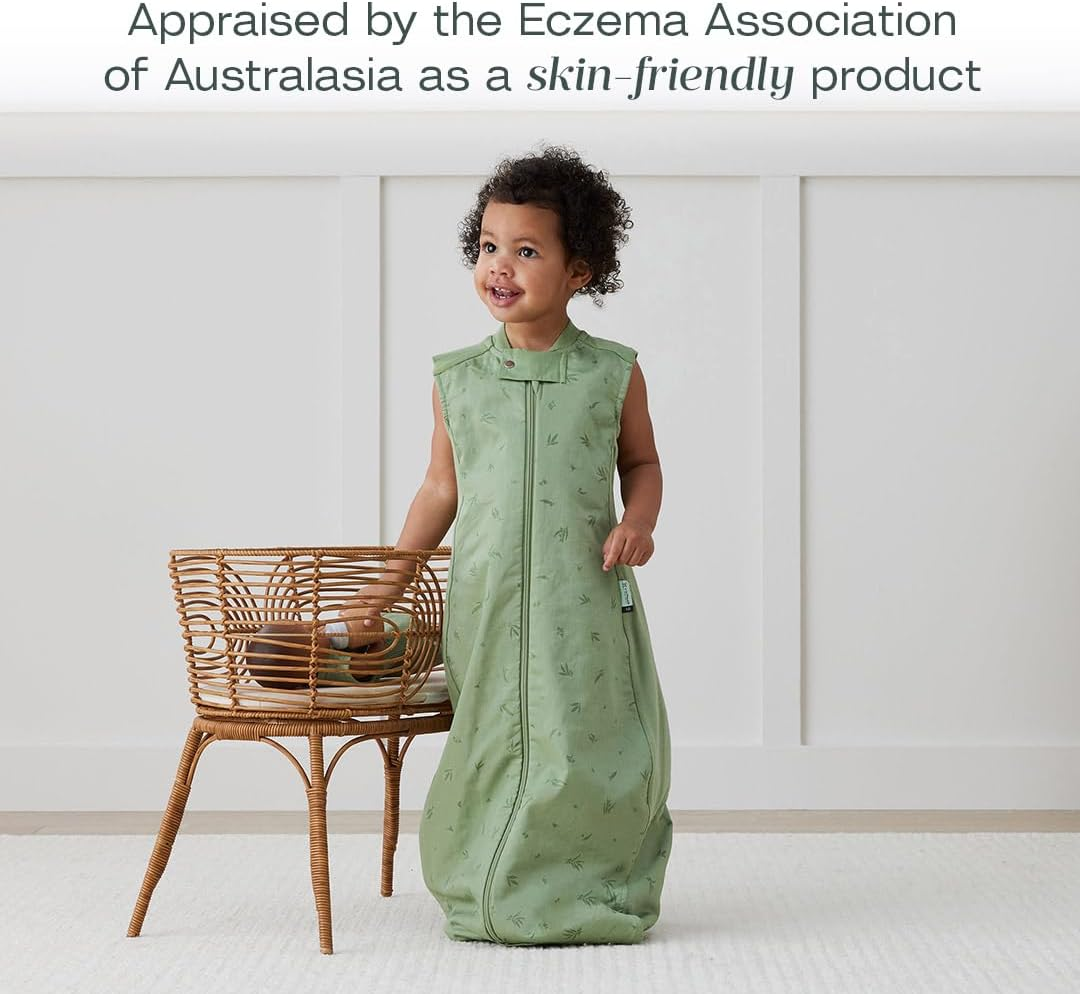 Ergopouch Premium Sleeping Bag 1.0 TOG &ndash; 8&ndash;24 Months &ndash; Willow Print &ndash; a Premium, Silky-Smooth, Wider-Fit Sleeping Bag &ndash; 400 Thread Count Organic Cotton &ndash; for Toddlers and Preschoolers image number 2