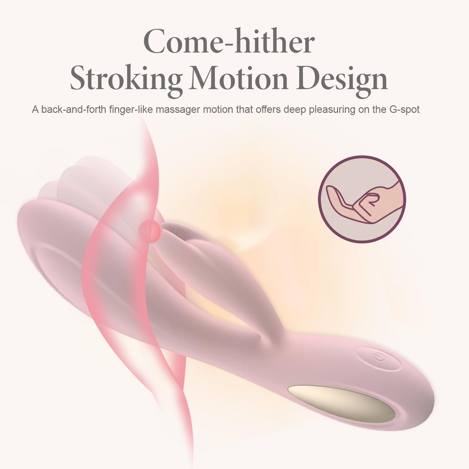 Rabbit Vibrator with Dual-Head,Clitoris G-Spot Stimulation Waterproof Dildo with 10 Powerful Vibrations,Dual Motor Stimulator for Women or Couple Fun (Sakura Pink) image number 6