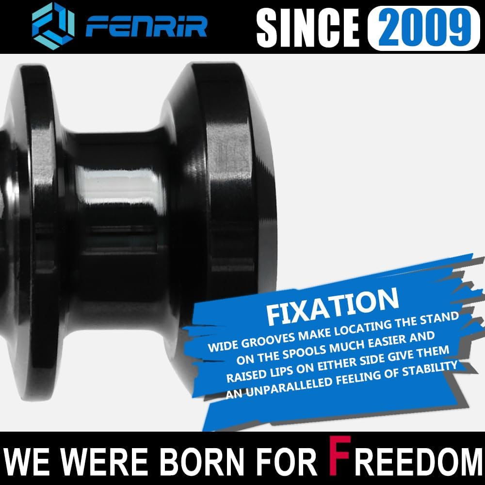 FENRIR Motorcycle Swing Arm Spools Paddock Stand Bobbins Cotton Reels Sliders (M8) image number 3