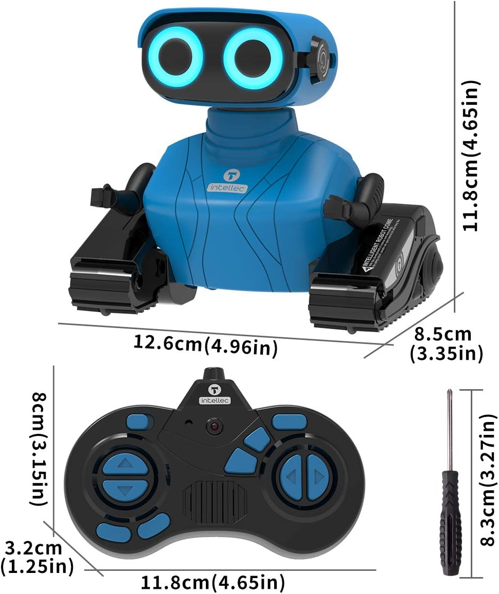 REMOKING Robot Toys for Boys,Remote Control Robotics with LED Eyes & Flexible Arms,Dance & Sounds,Toys for 3-8 Year Old Kids,Children Educational Birthday Gifts (Blue) image number 6