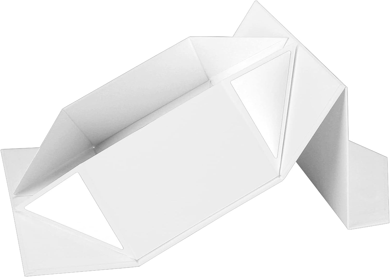 5Pcs Gift Boxes with Lids for Presents, White Boxes for Bridesmaid Proposal and Groomsme for Bridal Showers, Jewelry, Watches, and Elegant Gift Presentations, Magnetic Closure Box (White, 31X20X10Cm, 5PCS) image number 1