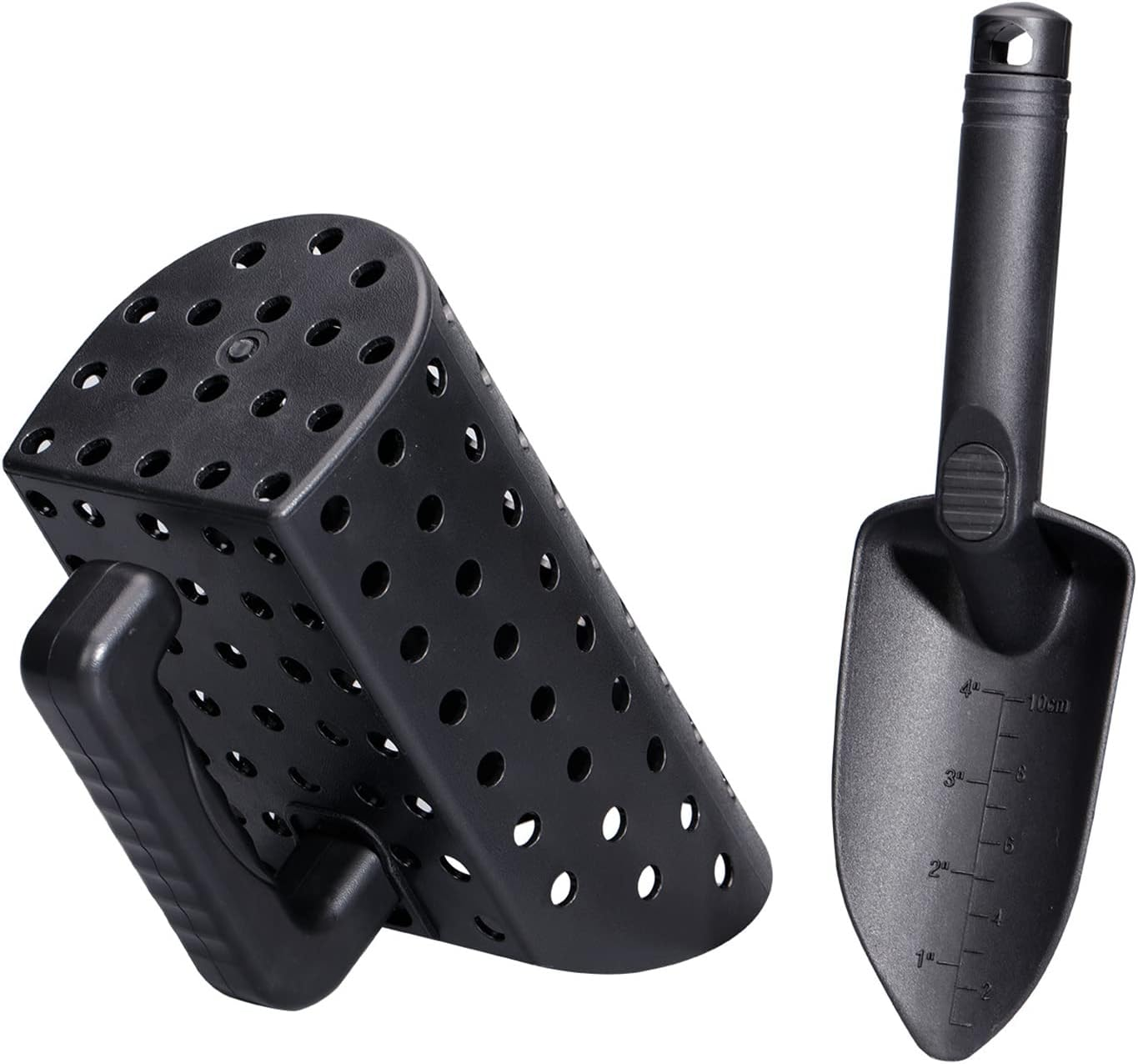 Sand Scoop & Shovel, ABS Plastic Sand Scoop & Shovel with Ergonomic Handle, Lightweight & Portable Detecting Sand Scoop Set for All Ages, Detecting Accessories for Beach, Treasure image number 2