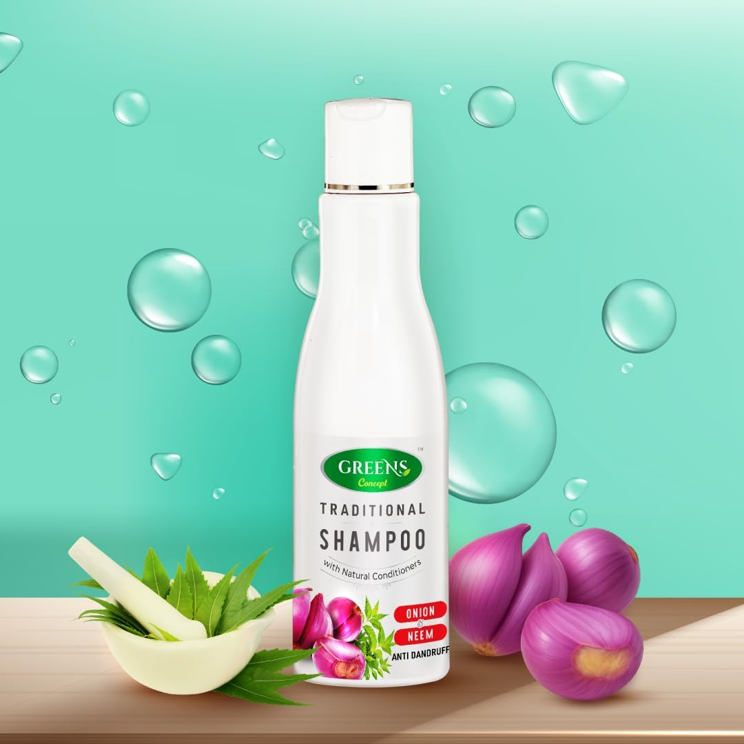 Green'S Concept Traditional Onion & Neem Shampoo for Anti-Hair Fall Strong and Healthy Hair 200Ml image number 1