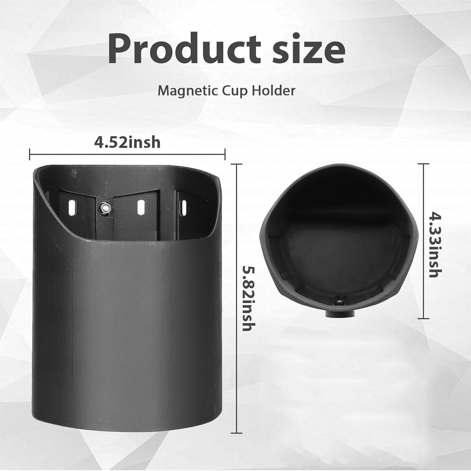 Leanockesa Cup Holder-Magnetic Bottle Mount- Fits on Fridge,Golf Cart,Lawnmower,Forklift, Bus or Ladder