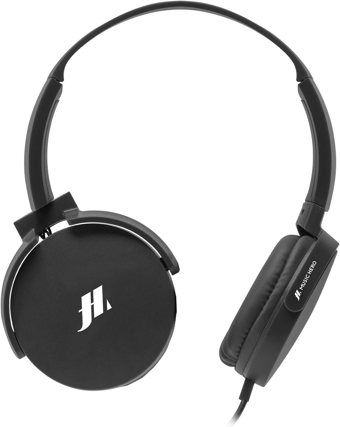 SBS Wired Headphones with Soft Rotating Ear Pads, 3.5 Mm X 1.2 M Jack Cable, Built-In Microphone and Answer/End Call Button, Black image number 1